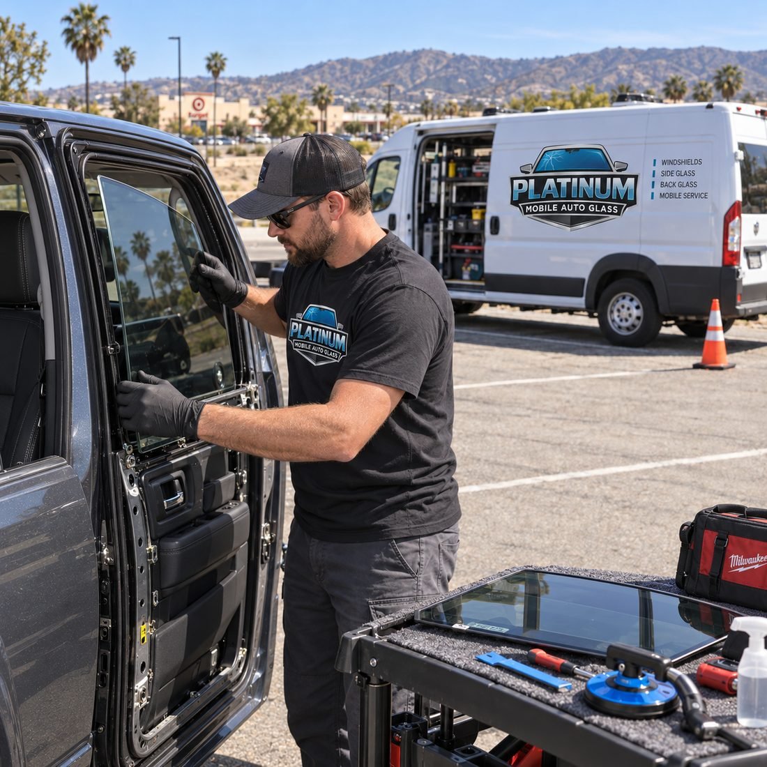 Side Window Replacement by Platinum Mobile Auto Glass in Carlsbad, CA