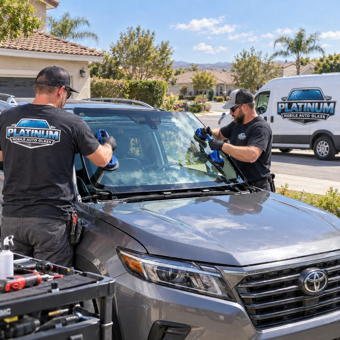 Windshield Replacement by Platinum Mobile Auto Glass in Carlsbad, CA